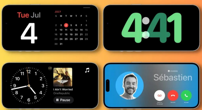 碾子山苹果手机维修分享iOS17横屏充电待机显示有什么好处 