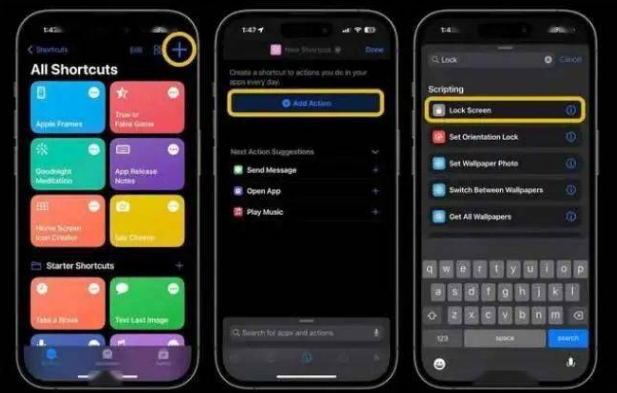 碾子山苹果14锁屏维修店分享iPhone14升级iOS16.4后如何创建锁屏快捷方式 