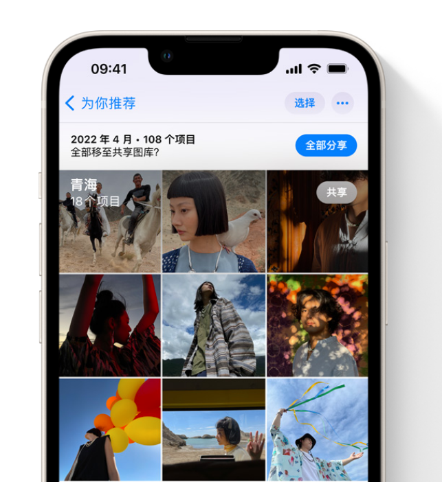 碾子山苹果维修网点分享在 iPhone 上使用共享图库 