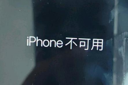 碾子山苹果服务网点分享锁屏界面显示“iPhone 不可用”如何解决 